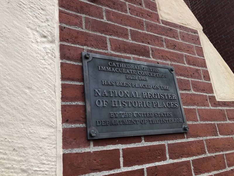 Cathedral of the Immaculate Conception Marker. Click for full size. Cathedral of the Immaculate Conception Marker image. Click for full size.