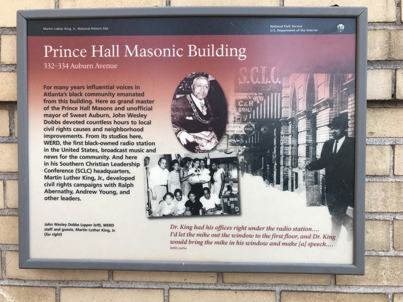 Prince Hall Masonic Building Marker image. Click for full size.