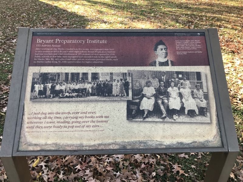 Bryant Preparatory Institute Marker image. Click for full size.