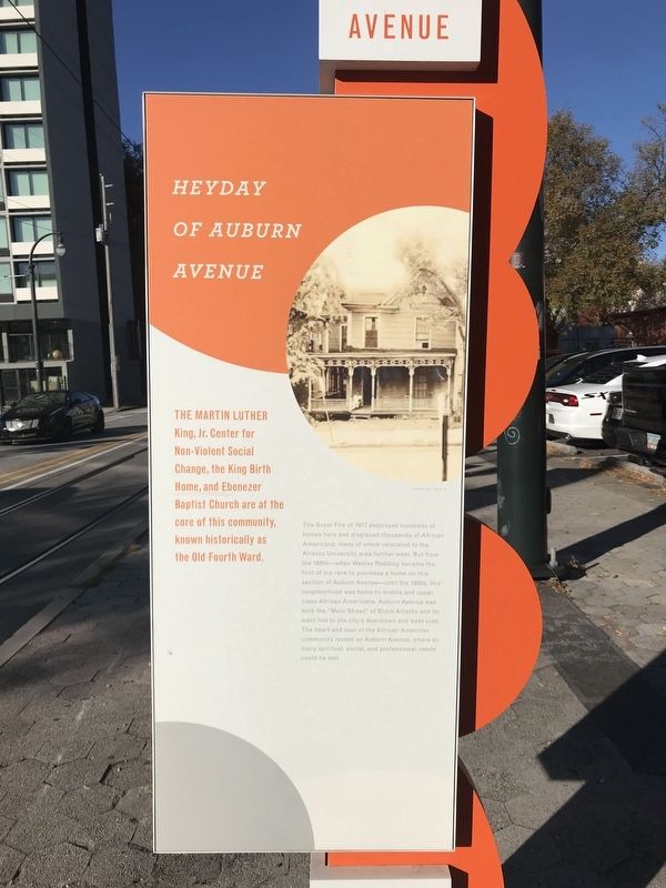 Heyday of Auburn Avenue Marker. Click for full size. Heyday of Auburn Avenue Marker image. Click for full size.
