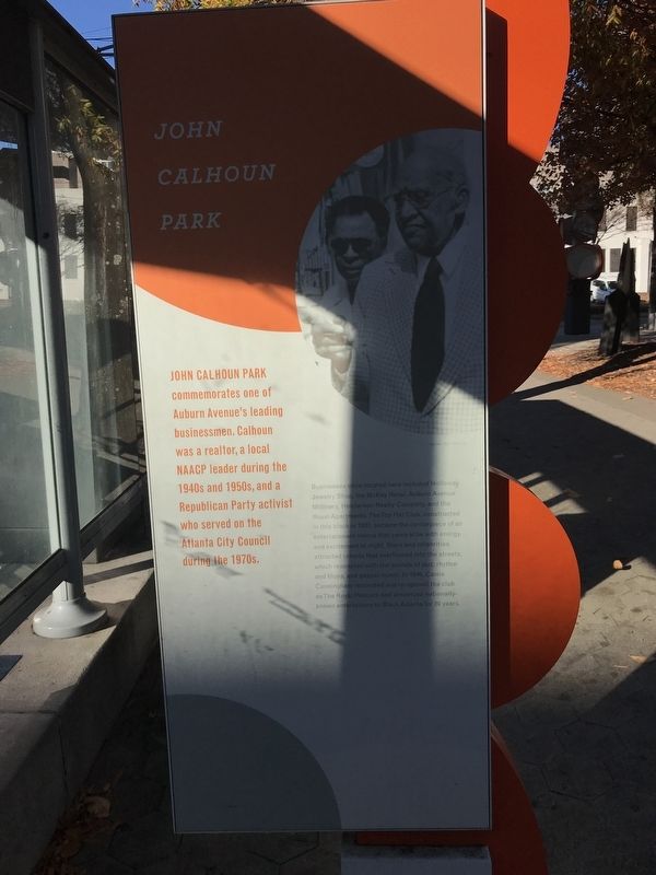 John Calhoun Park Marker. Click for full size. John Calhoun Park Marker image. Click for full size.