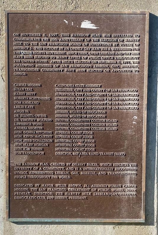 The Rainbow Flag Marker. Click for full size. The Rainbow Flag Marker image. Click for full size.
