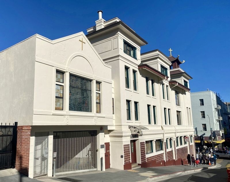 First Chinese American Boy Scout Troop in America Marker - wide view image. Click for full size.