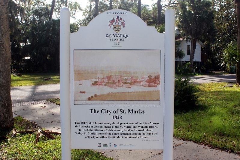 The City of St. Marks Marker Side 1 image. Click for full size.