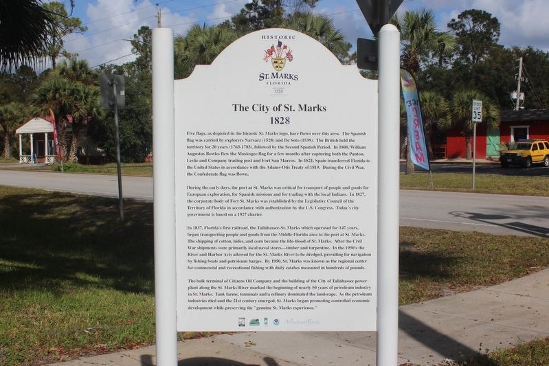 The City of St. Marks Marker Side 2 image. Click for full size.