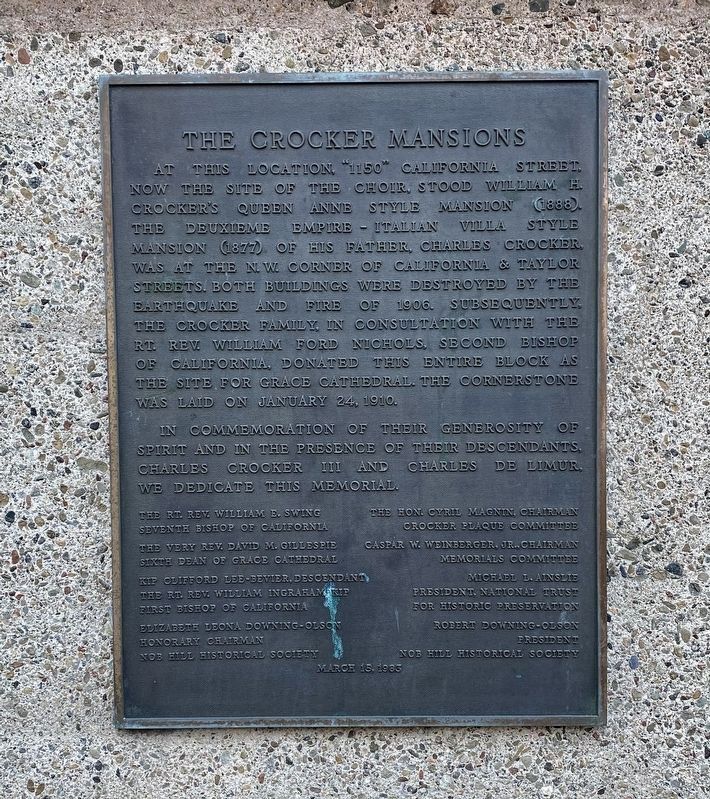 Crocker Mansions Marker. Click for full size. Crocker Mansions Marker image. Click for full size.