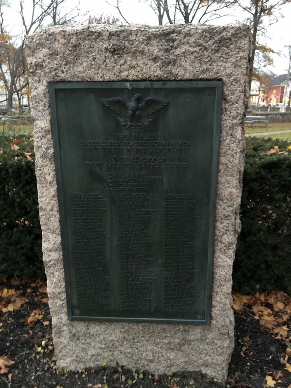 World War I Memorial. Click for full size. World War I Memorial image. Click for full size.