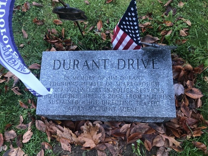 Durant Drive Marker. Click for full size. Durant Drive Marker image. Click for full size.