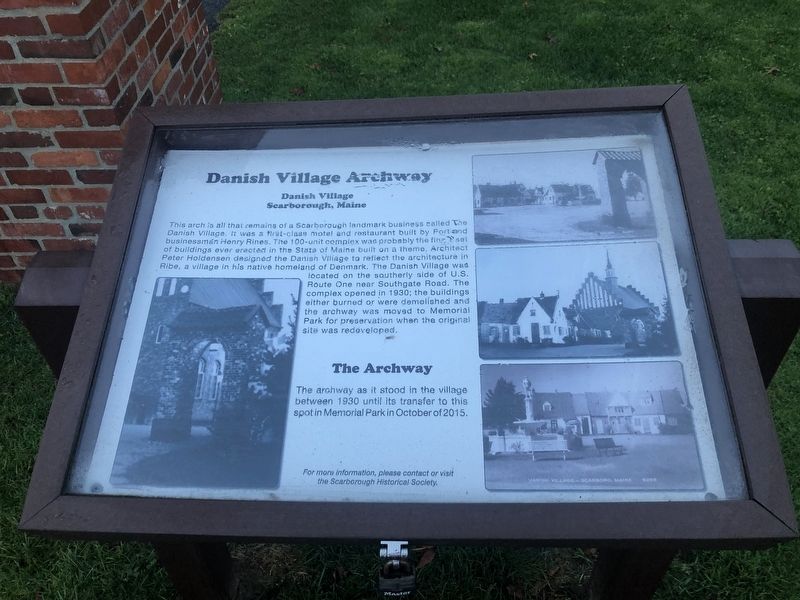 Danish Village Archway Marker. Click for full size. Danish Village Archway Marker image. Click for full size.