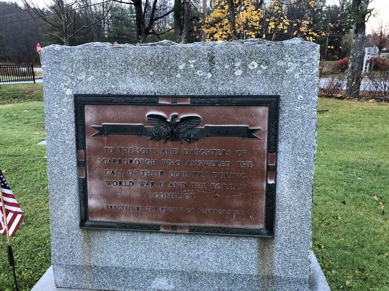 World War II and Korean Conflict Memorial. Click for full size. World War II and Korean Conflict Memorial image. Click for full size.