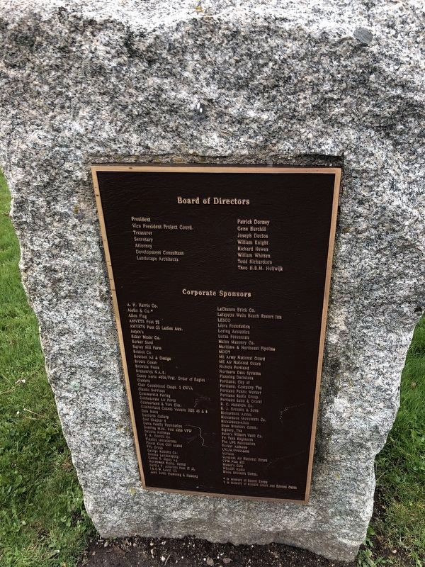Donor plaque. Click for full size. Donor plaque image. Click for full size.