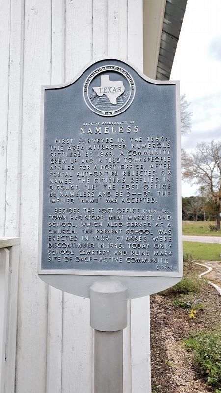 Site of Community of Nameless Marker image. Click for full size.