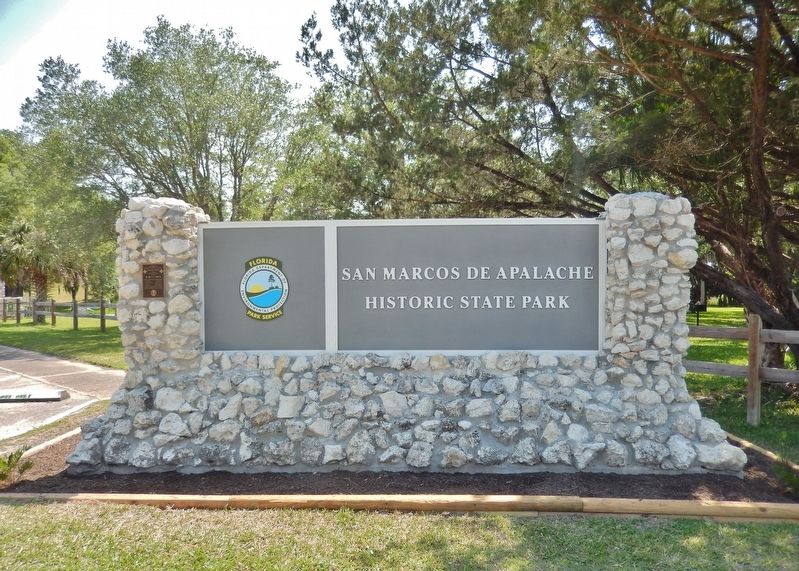 San Marcos de Apalache Historic State Park entrance image. Click for full size.