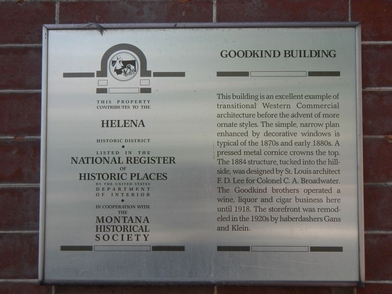 Goodkind Building Marker image. Click for full size.
