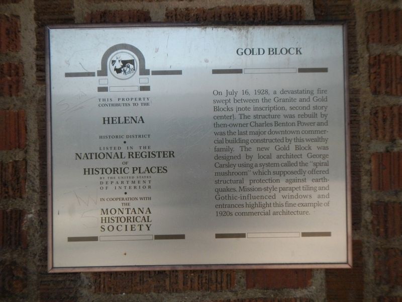 Gold Block Marker. Click for full size. Gold Block Marker image. Click for full size.