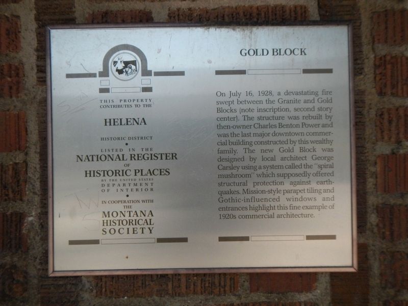 Gold Block Marker image. Click for full size.