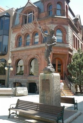 The Bullwhacker statue. Click for full size. The Bullwhacker statue image. Click for full size.