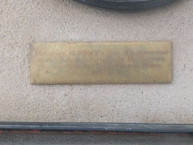 Miniature of FDNY's Spet. 11th Memorial. Click for full size. Miniature of FDNY's Spet. 11th Memorial image. Click for full size.