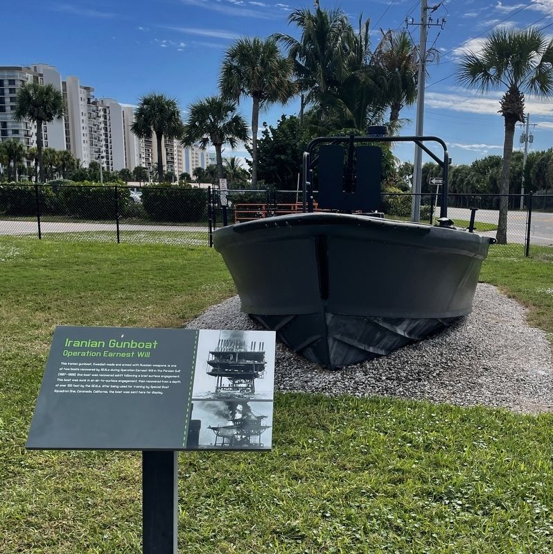 Iranian Gunboat Marker image. Click for full size.
