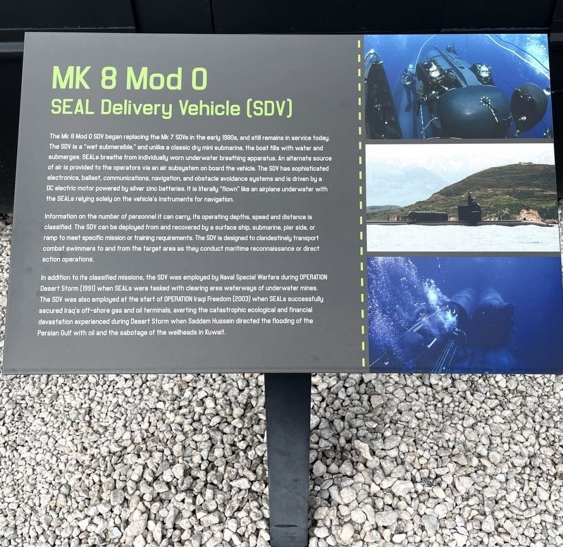 Mark 8 Mod 0 SEAL Delivery Vehicle [SDV] Marker image. Click for full size.