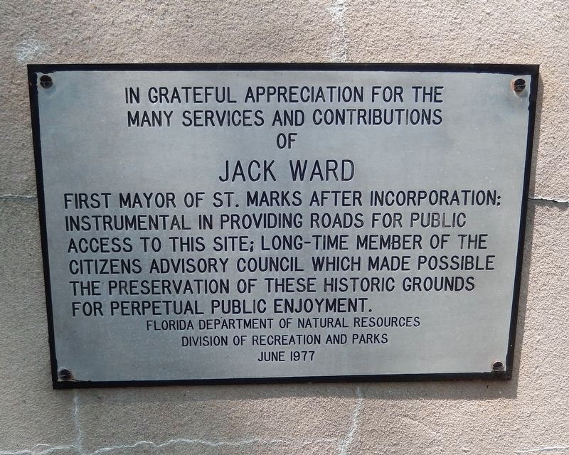 Jack Ward Memorial Plaque image. Click for full size.