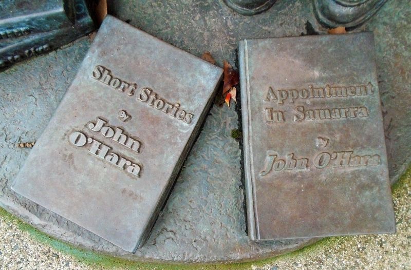 John O'Hara Statue Detail image. Click for full size.