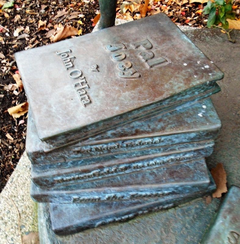 John O'Hara Statue Detail image. Click for full size.