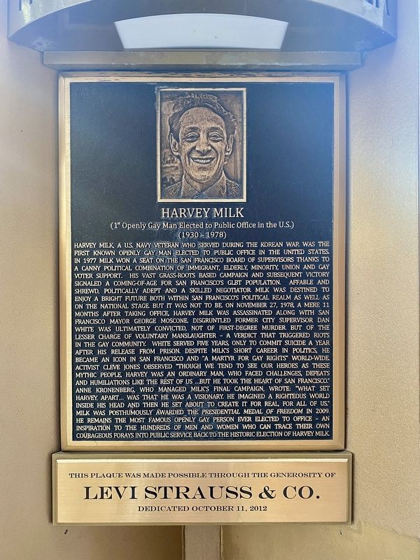 Harvey Milk Marker image. Click for full size.