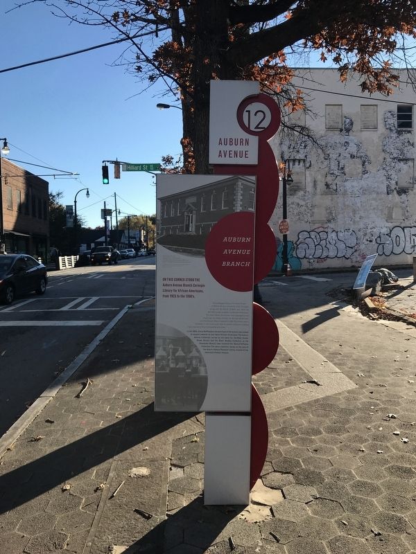 Auburn Avenue Branch Marker image. Click for full size.