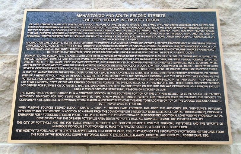 Mahantongo and South Second Streets Marker image. Click for full size.