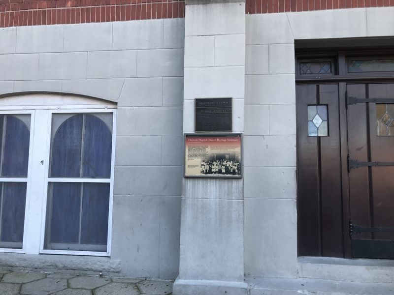 Ebenezer Baptist Church Heritage Sanctuary Marker. Click for full size. Ebenezer Baptist Church Heritage Sanctuary Marker image. Click for full size.