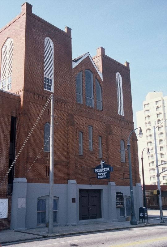 Historic Ebenezer Baptist Church. Click for full size. Historic Ebenezer Baptist Church image. Click for full size.