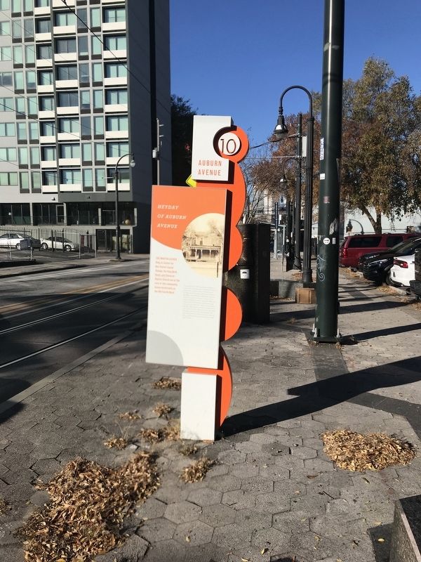 Heyday of Auburn Avenue Marker. Click for full size. Heyday of Auburn Avenue Marker image. Click for full size.