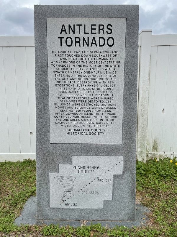 Antlers Tornado Marker image. Click for full size.