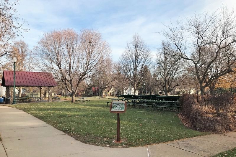 The Miniature Village Marker in McKennan Park image. Click for full size.
