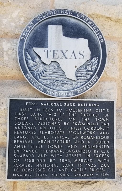 First National Bank Building Marker. Click for full size. First National Bank Building Marker image. Click for full size.
