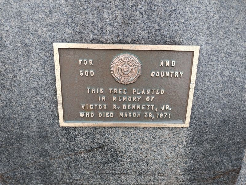 Victor R. Bennett, Jr. Marker. Click for full size. Victor R. Bennett, Jr. Marker image. Click for full size.