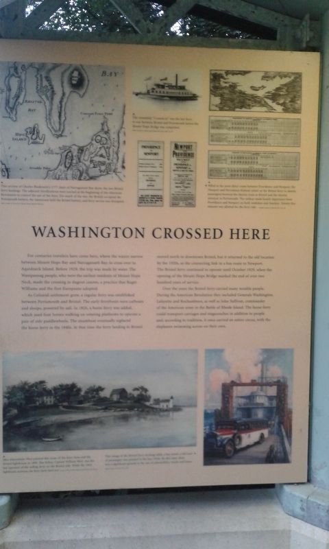 Washington Crossed Here Marker image. Click for full size.