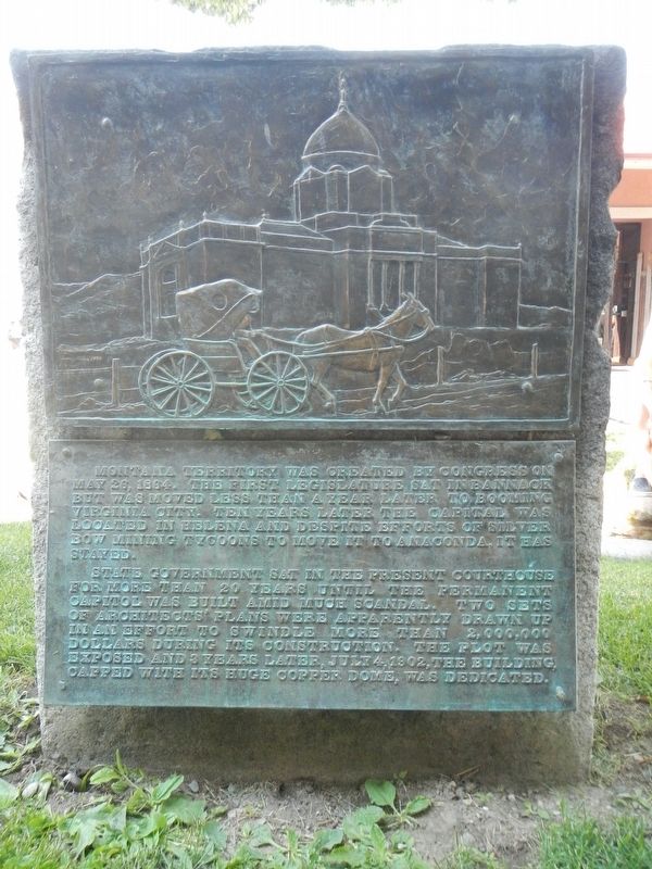 Montana's Capital Marker image. Click for full size.