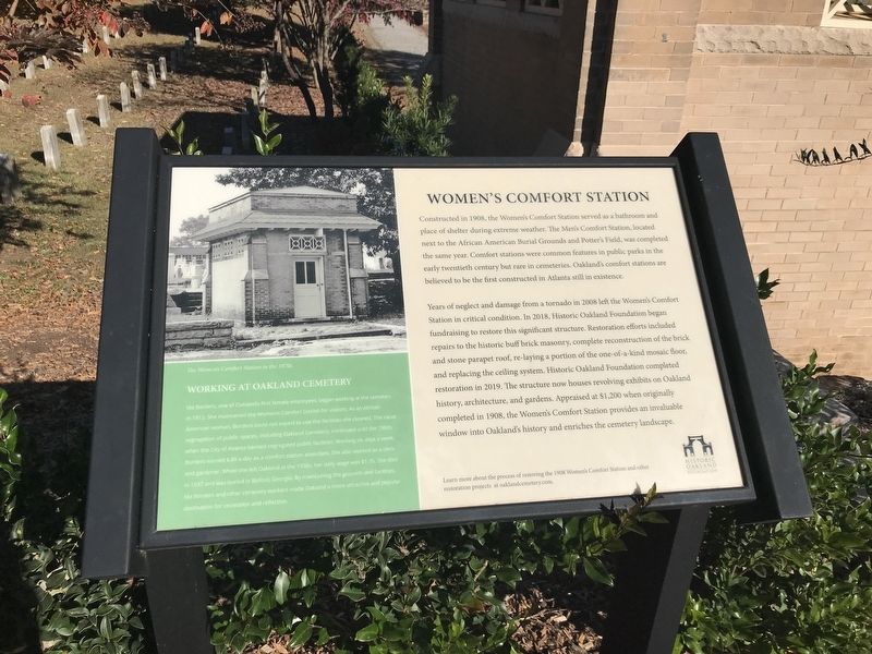 Women's Comfort Station Marker image. Click for full size.