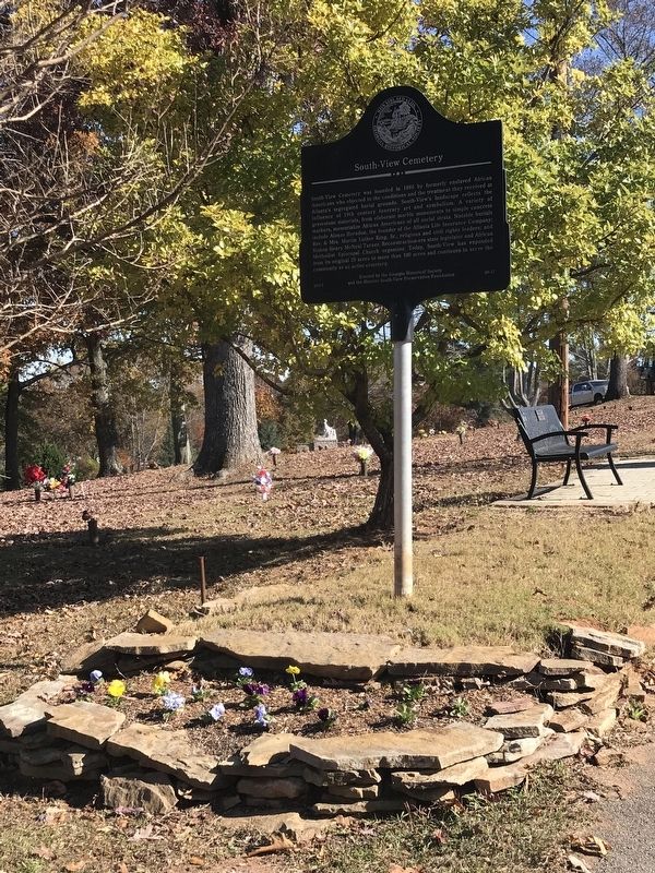 South-View Cemetery Marker. Click for full size. South-View Cemetery Marker image. Click for full size.