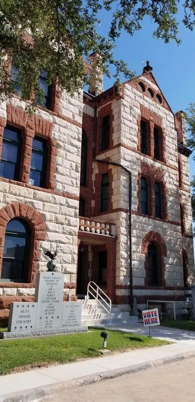Another view of the Erath County War Memorial in front of the courthouse image. Click for full size.
