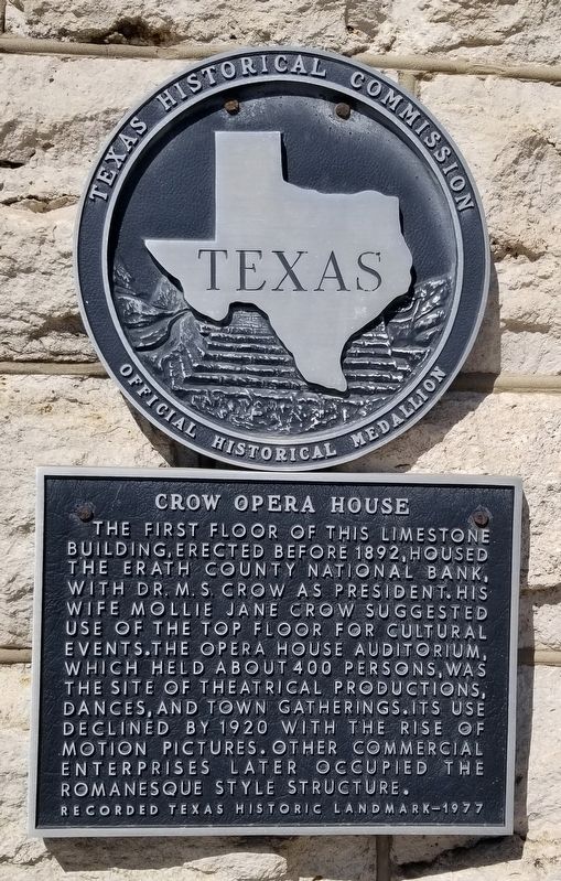 Crow Opera House Marker image. Click for full size.