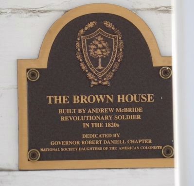 The Brown House Marker. Click for full size. The Brown House Marker image. Click for full size.