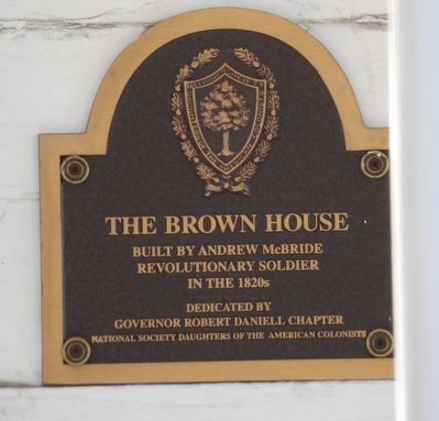 The Brown House Marker image. Click for full size.