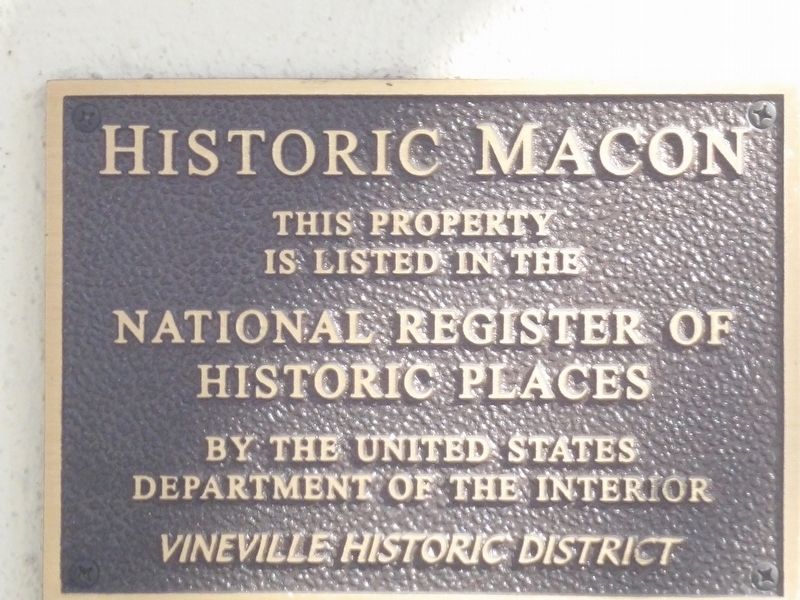 Historic Macon Marker image. Click for full size.