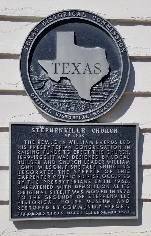 Stephenville Church Marker image. Click for full size.