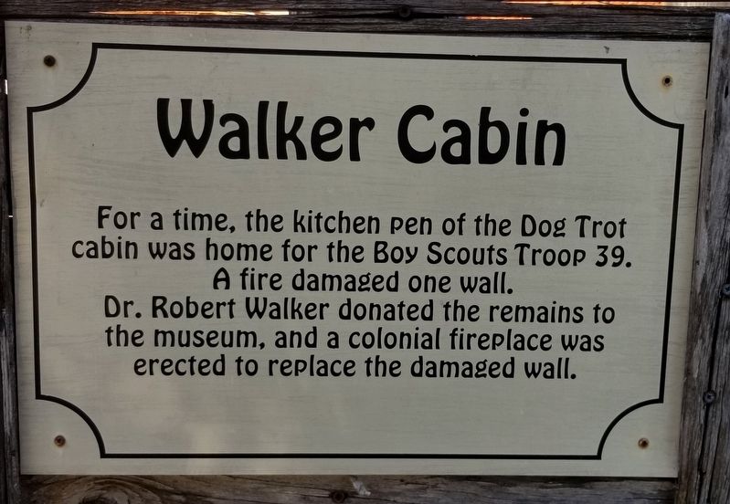 Walker Cabin Marker image. Click for full size.