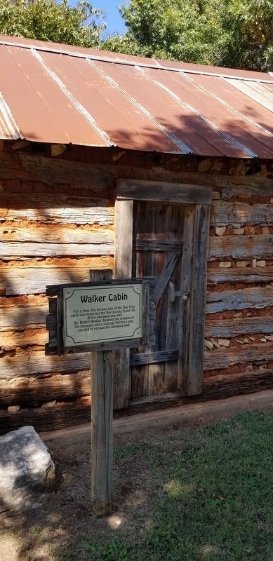 The Walker Cabin and Marker image. Click for full size.