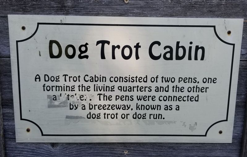 Dog Trot Cabin Marker. Click for full size. Dog Trot Cabin Marker image. Click for full size.